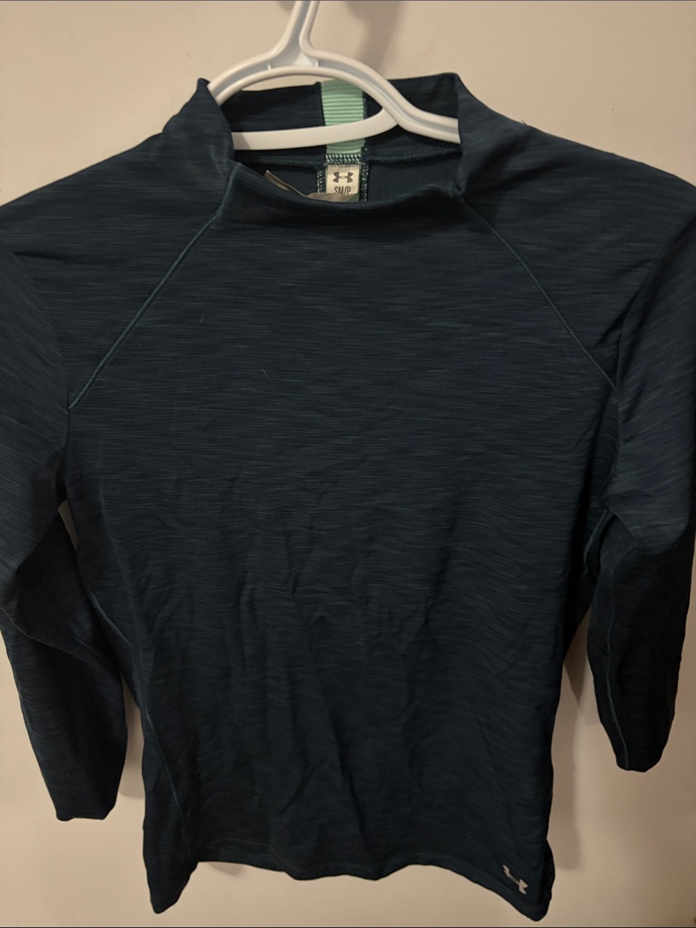 Under Armour Men's Dark Teal Long-Sleeve Swim Rash Guard